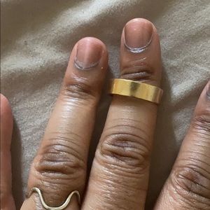 Worn Mejuri Bold Ring Vermeil